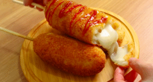 Cara Membuat Corn Dog Korea Lumer dengan Keju Mozzarella: